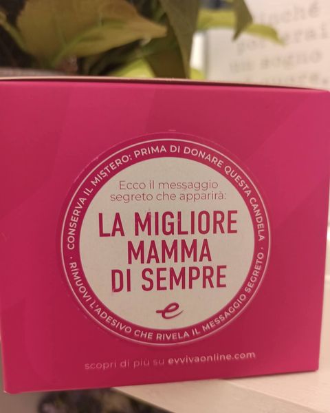 Candela regalo Evviva «la migliore mamma di sempre» - Harmony Collegno