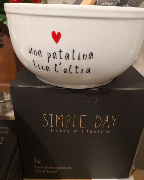 Ciotola Simple Day «una patatina tira l'altra» - Harmony Collegno