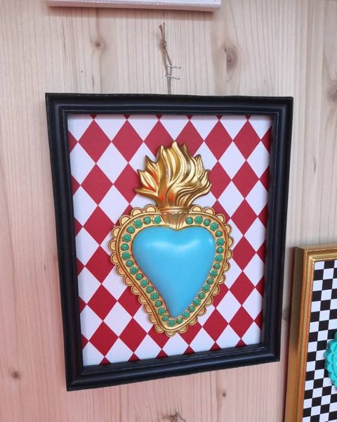 Quadretto Henriette sacro cuore turchese - Harmony Collegno