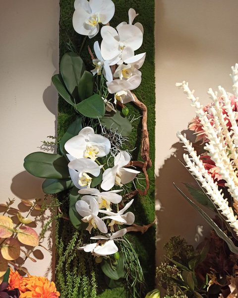 Quadro verde da parete con orchidee - Harmony Collegno