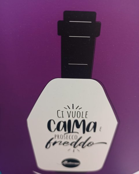 Tagliere decorativo Montemaggi «ci vuole calma e prosecco freddo» - Harmony Collegno
