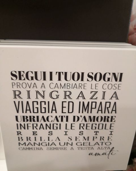 Targa decorativa Profumo del Legno «segui i tuoi sogni» - Harmony Collegno
