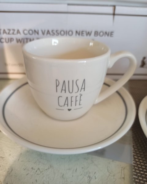 Tazza con vassoio Nuvole di Stoffa «pausa caffè» - Harmony Collegno