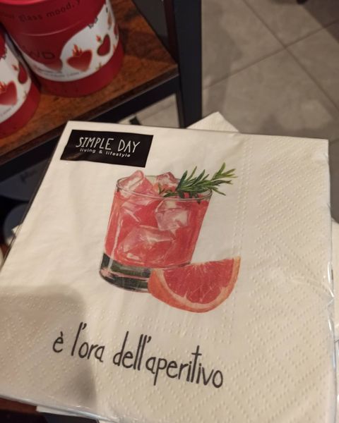 Tovaglioli Simple Day «è l'ora dell'aperitivo» - Harmony Collegno
